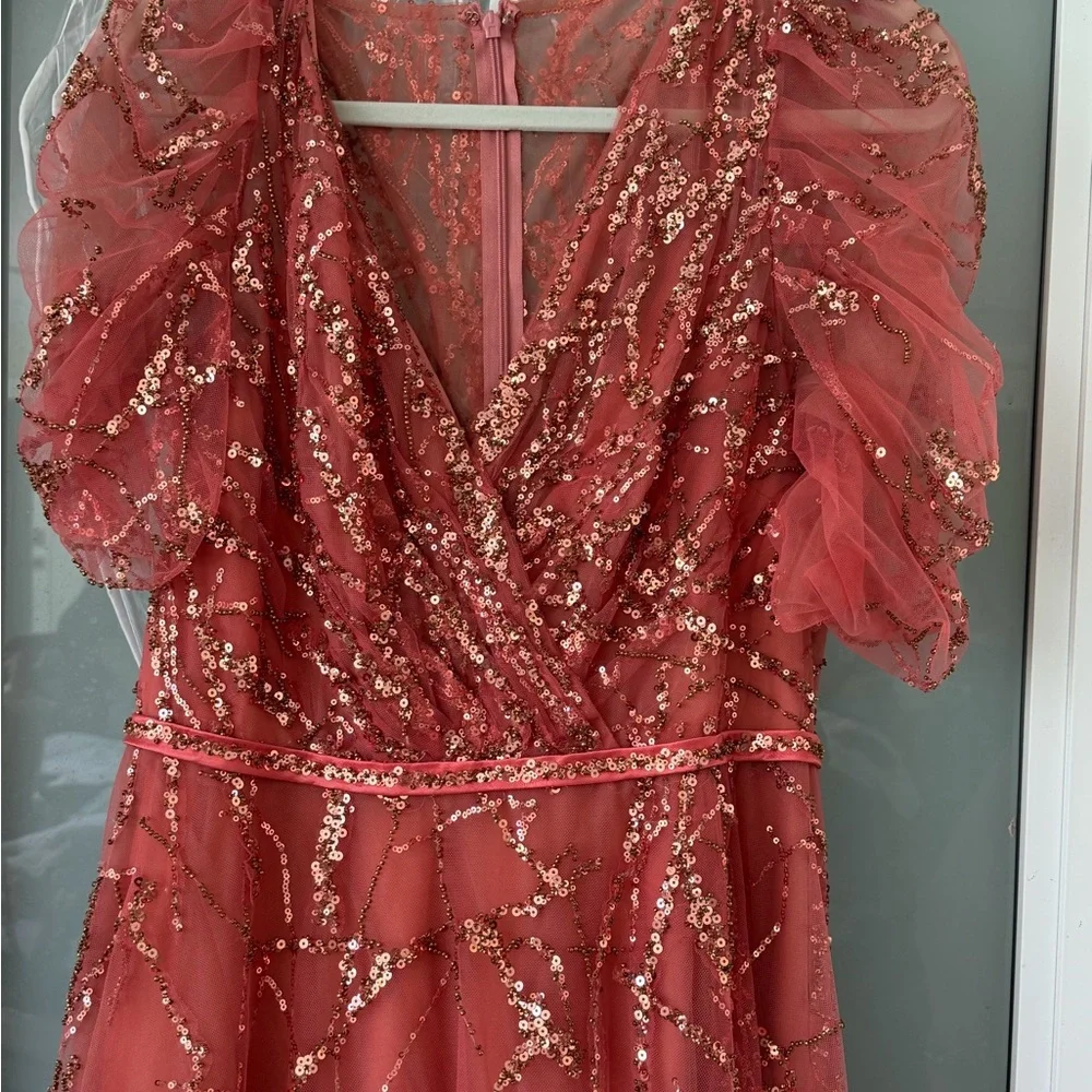 Mac Duggal stunning coral